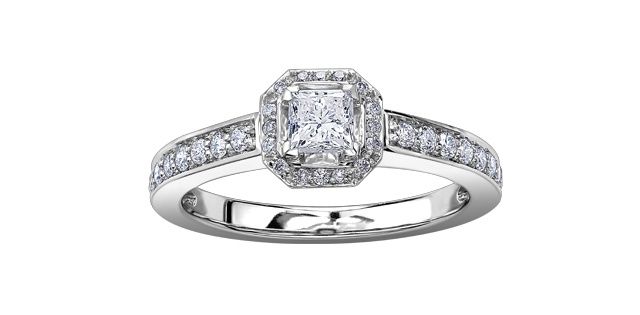 I Am Canadian 14KW .66TW Diamond Engagement Ring R3775