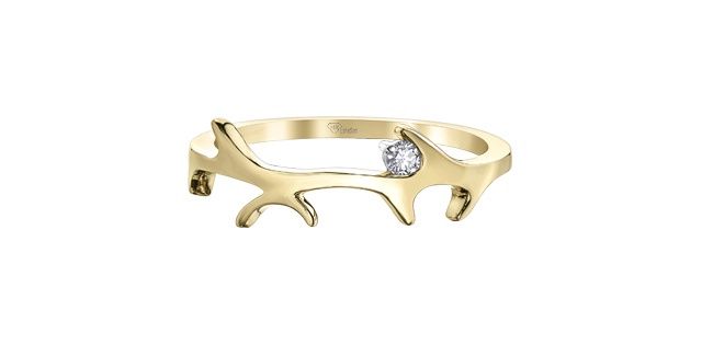 I Am Canadian 10KY .04TW Diamond Ring RCH746