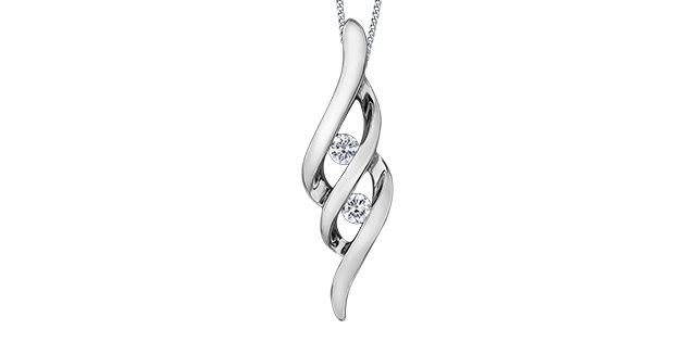 Maple Leaf Forever Diamond Necklace 10KW .10TW 50029