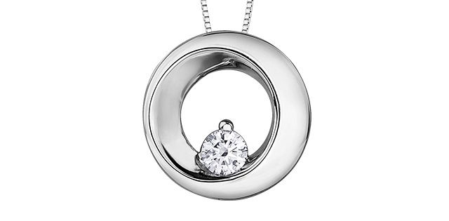 Maple Leaf Forever Diamond Necklace 10KW .11TW 50033
