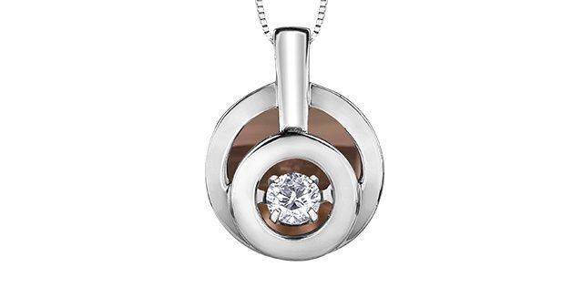 Maple Leaf Forever Diamond Necklace 10KWR .10TW 50037