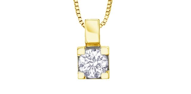 Maple Leaf Forever Diamond Necklace 10KY .09TW 50014