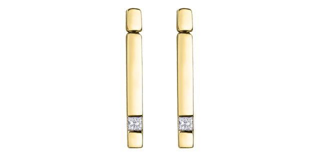 Maple Leaf Forever Diamond Earrings 10KY .16TW 50000