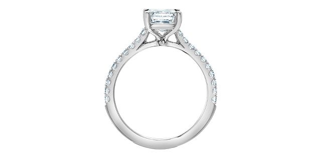 Lab Diamond 14KW 2.30TW Engagement Ring R31251 Diamond Evolution