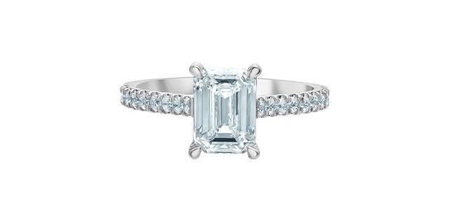 Lab Diamond 14KW 2.30TW Engagement Ring R31251 Diamond Evolution