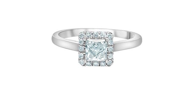 Lab Diamond 14KW .86TW Engagement Ring R31306 Diamond Evolution