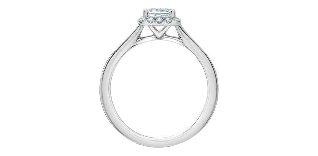 Lab Diamond 14KW .86TW Engagement Ring R31306 Diamond Evolution