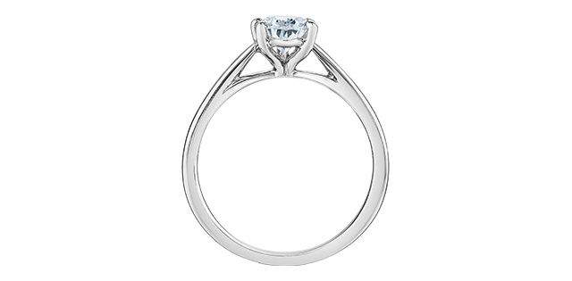 Lab Diamond 14KW 1.00TW Engagement Ring R10148 Diamond Evolution
