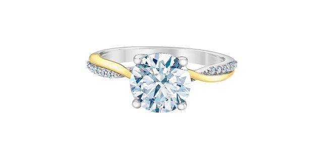 Lab Diamond 14KW 2.10TW Engagement Ring R31274 Diamond Evolution