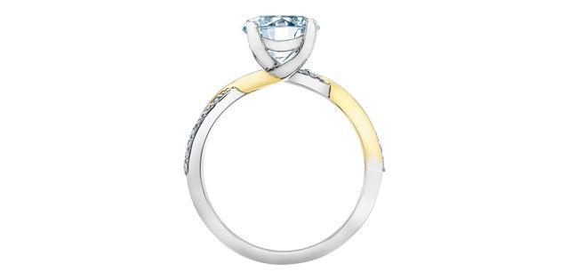 Lab Diamond 14KW 2.10TW Engagement Ring R31274 Diamond Evolution