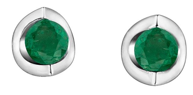 Forever Diamond Emerald Earrings 10KW 20014
