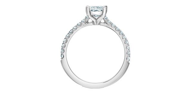 Lab Diamond 14KW 1.00TW Engagement Ring R31242 Diamond Evolution
