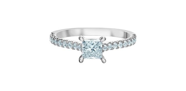 Lab Diamond 14KW 1.00TW Engagement Ring R31242 Diamond Evolution