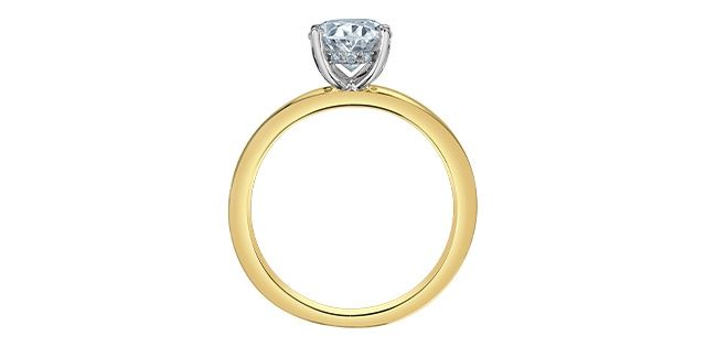 Lab Diamond 14KYW 2.07TW Engagement Ring R31554 Diamond Evolution