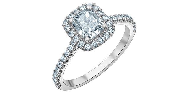 Lab Diamond 14KW 1.35TW Engagement Ring R31165 Diamond Evolution