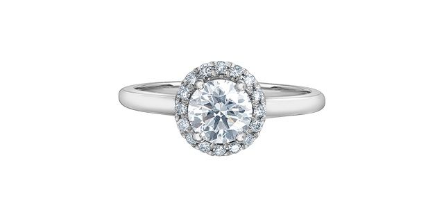Lab Diamond 14KW 1.42TW Engagement Ring R31245 Diamond Evolution