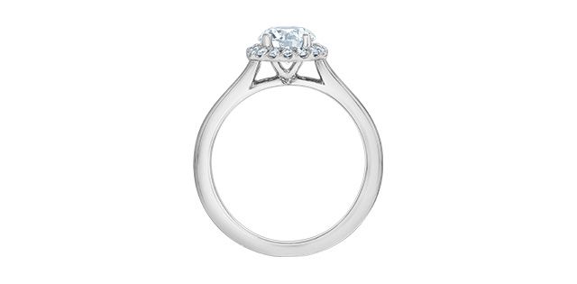 Lab Diamond 14KW 1.42TW Engagement Ring R31245 Diamond Evolution