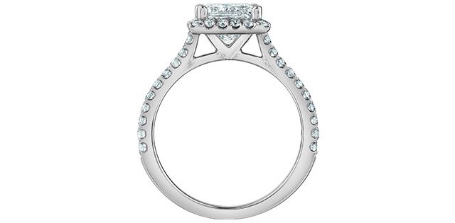 Lab Diamond 14KW 1.90TW Engagement Ring R31162 Diamond Evolution