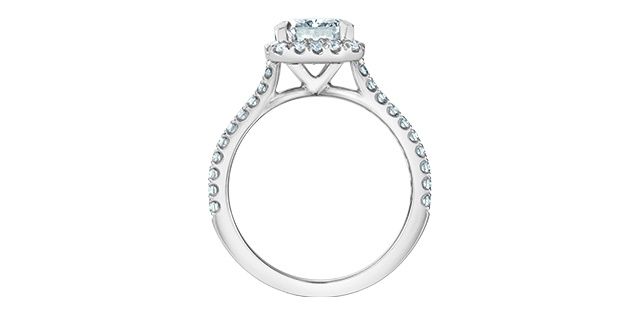 Lab Diamond 14KW 2.40TW Engagement Ring R31168 Diamond Evolution