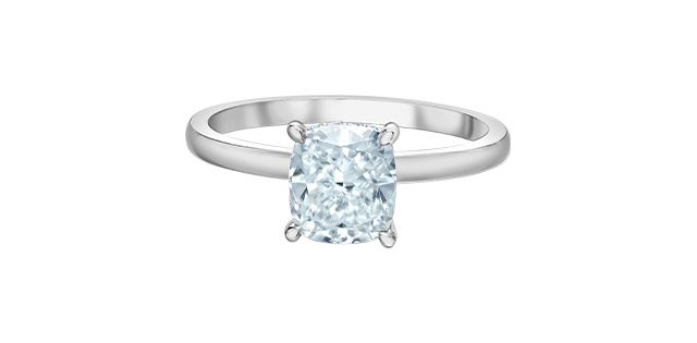 Lab Diamond 14KWY 1.58TW Engagement Ring R10207 Diamond Evolution