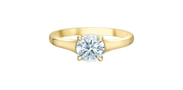 Lab Diamond 14KY 1.00TW Engagement Ring R10196 Diamond Evolution