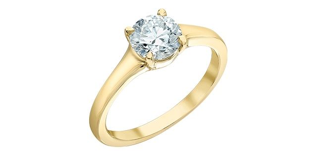 Lab Diamond 14KY 1.00TW Engagement Ring R10196 Diamond Evolution