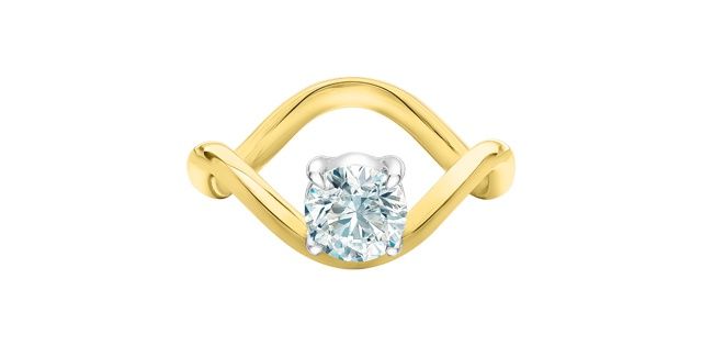 Lab Diamond 14KY 1.00TW Engagement Ring R10256 Diamond Evolution