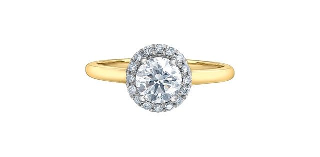 Lab Diamond 14KYW .89TW Engagement Ring R31245 Diamond Evolution