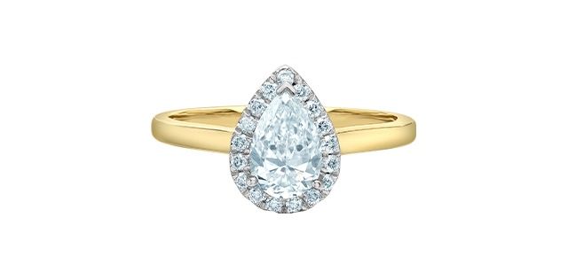 Lab Diamond 14KYW .93TW Engagement Ring R31247 Diamond Evolution
