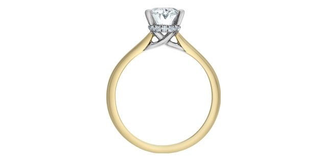 Lab Diamond 14KYW 1.58TW Engagement Ring R31309 Diamond Evolution