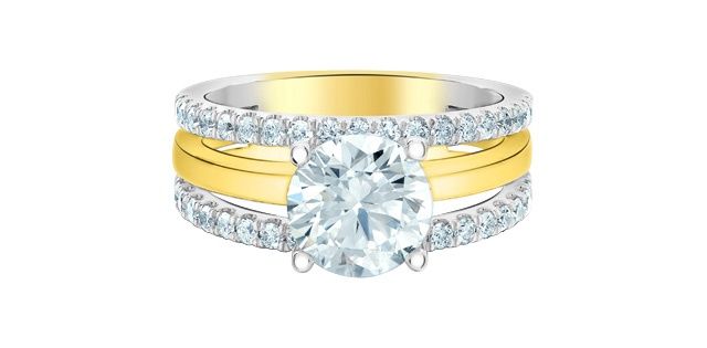 Lab Diamond 14KYW 2.67TW Engagement Ring R31513 Diamond Evolution