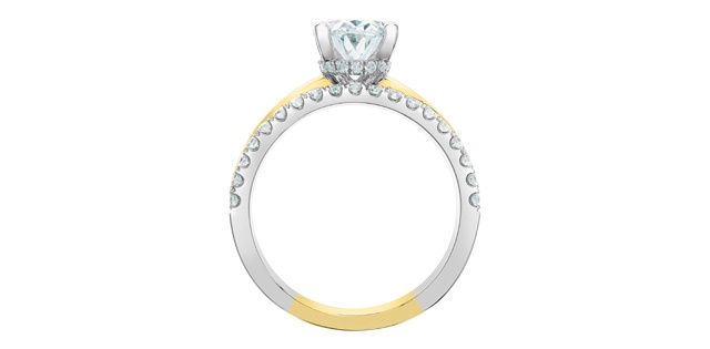 Lab Diamond 14KYW 2.67TW Engagement Ring R31513 Diamond Evolution
