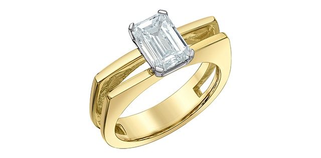 Lab Diamond 14KYW 1.50TW Engagement Ring R10241 Diamond Evolution