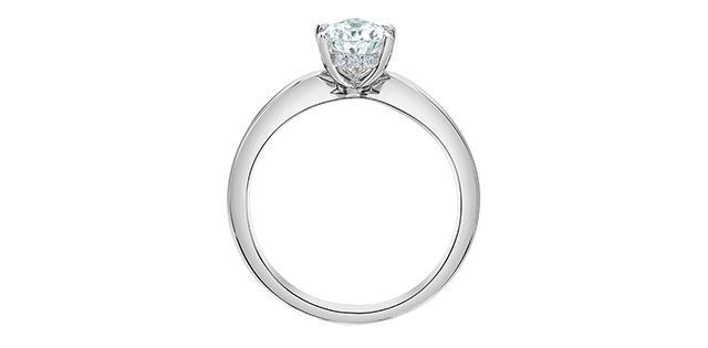 Lab Diamond 14KW 1.05TW Engagement Ring R31385 Diamond Evolution