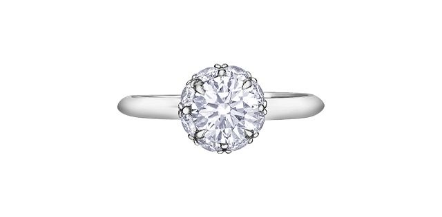 Lab Diamond 14KW 1.50TW Engagement Ring R30997 Diamond Evolution