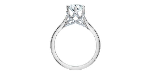 Lab Diamond 14KW 2.18TW Engagement Ring R31381 Diamond Evolution