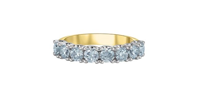 Lab Diamond 14KYW 1.50TW Band R50N16 Diamond Evolution