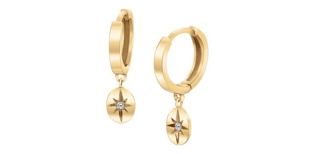 Maple Leaf Diamond 10KY .03TW Earrings EE4548