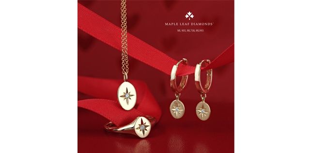 Maple Leaf Diamond 10KY .03TW Earrings EE4548