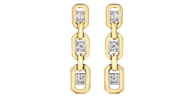 Maple Leaf Diamond 14KY .45TW Earrings EE4479