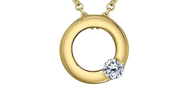 Maple Leaf Diamond 10KY .09TW Necklace PP4678