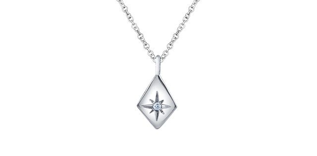 Maple Leaf Diamond 10KW .02TW Necklace PP4547