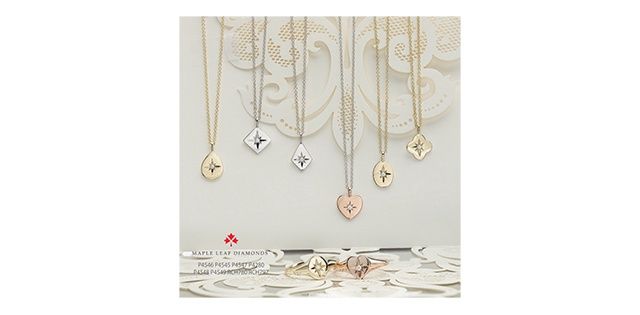 Maple Leaf Diamond 10KW .02TW Necklace PP4547