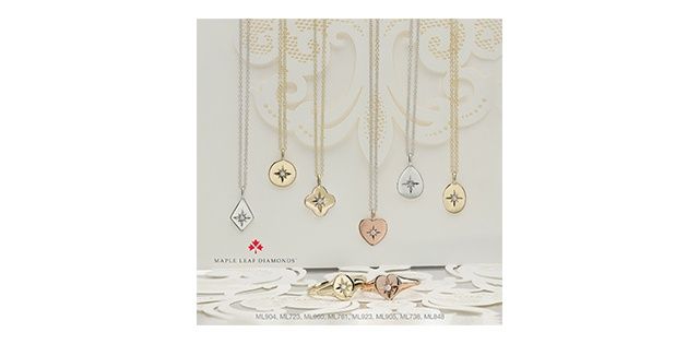 Maple Leaf Diamond 10KW .02TW Necklace PP4546