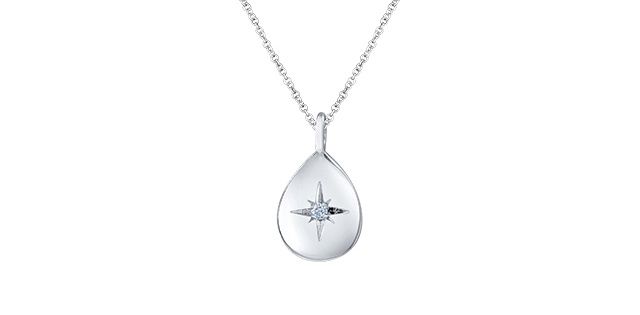 Maple Leaf Diamond 10KW .02TW Necklace PP4546