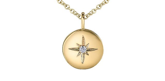 Maple Leaf Diamond 10KY .02TW Necklace PP4259