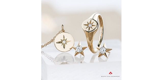 Maple Leaf Diamond 10KY .02TW Necklace PP4259