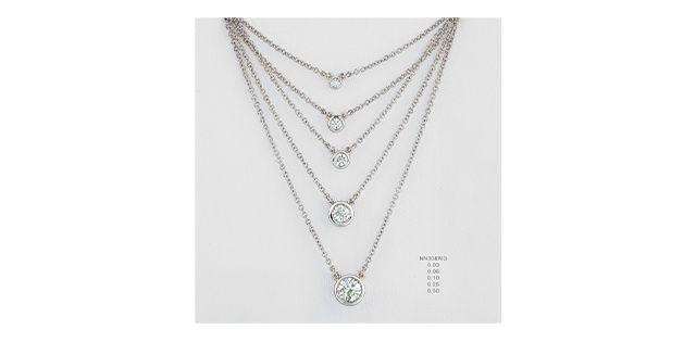 Maple Leaf Diamond 14KW .23TW Necklace NN308