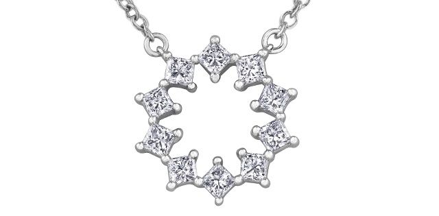 Maple Leaf Diamond 14KW .40TW Necklace NN319