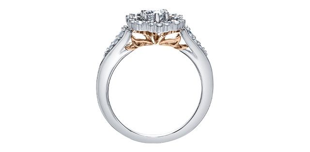 Maple Leaf 18KPD .50TW Diamond Engagement Ring R31228 Eternal Flames
